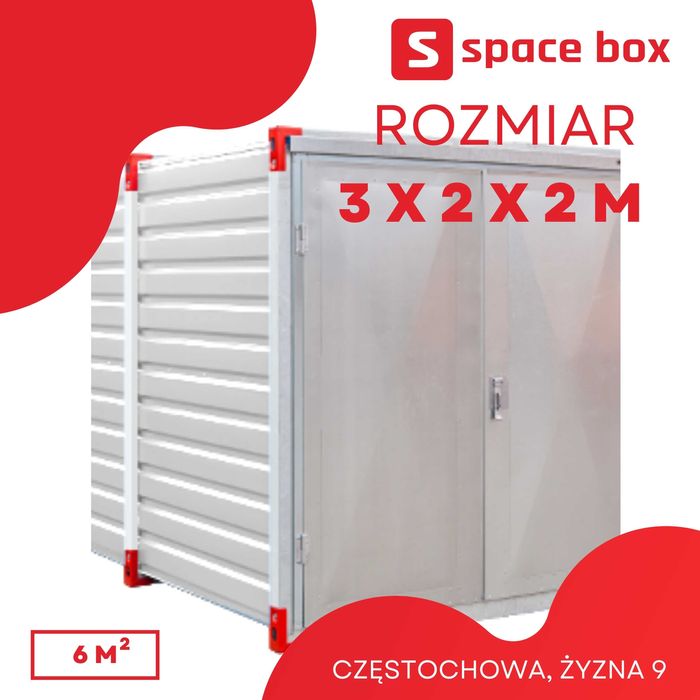 Mały magazyn samoobsługowy kontener do wynajęcia 6m2 Częstochowa BOX