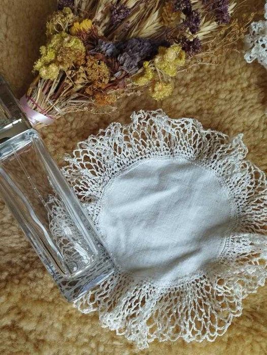 Hand made салфетка *снежинка* кружево крючком ирис хлопок белая ретро