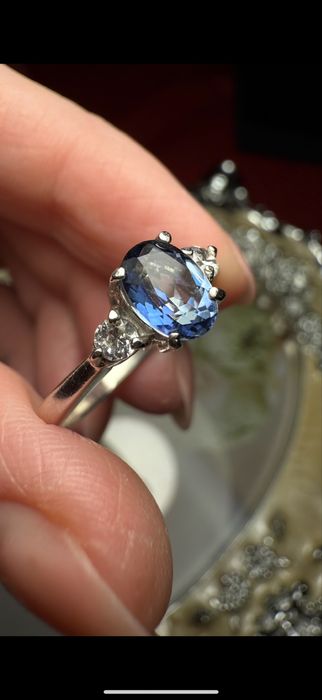 Срібна каблучка з раухтопазом