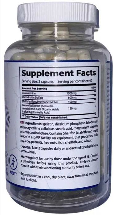 Витамины для суставов Lions Nutrition Glucosamine Chondroitine MSM 80к