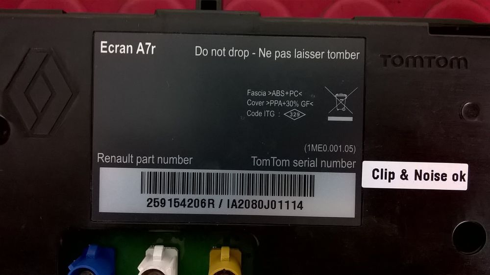 Ecra / Display GPS 259154206R - RENAULT SCÉNIC III