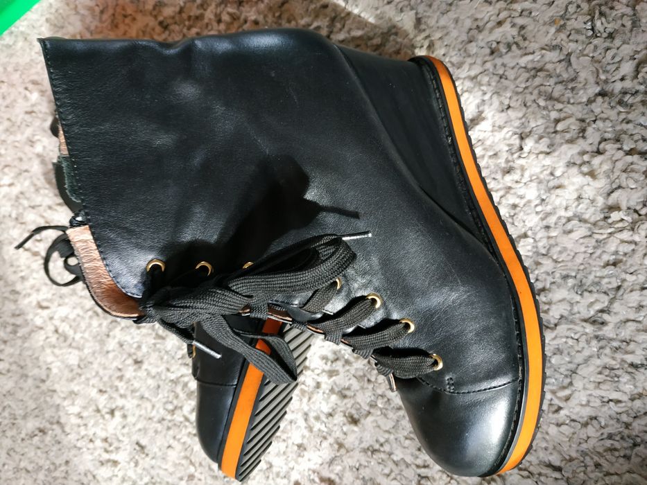Botki skórzane 40
