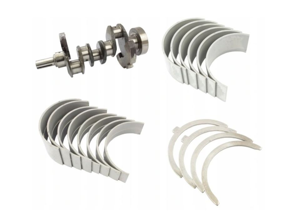 wał korbowy 3p mf 3 + panewki półpierści 000662