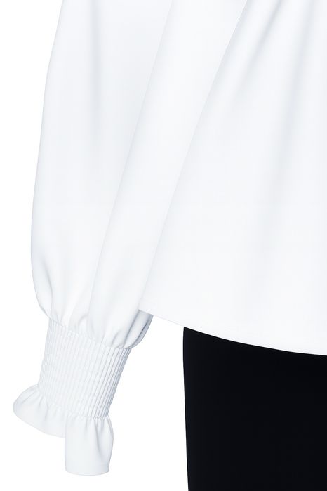 Koszula 2 w 1 z kołnierzykiem, falbaną i perełkami 40/42 (L/XL)