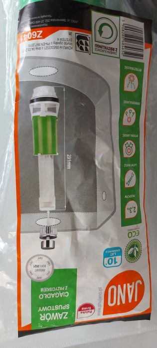 zawór spustowy-ciągadło z przyciskiem