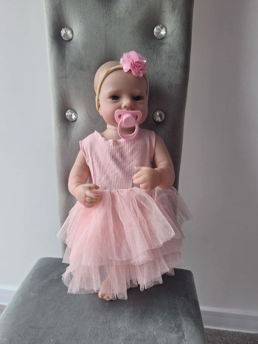 Lalka reborn robiona na podobieństwo dziecka, bobasa nowa, 46 cm w zes