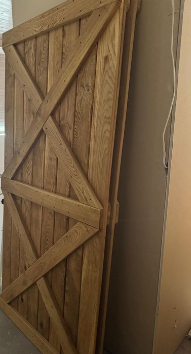 Drzwi dębowe przesuwne