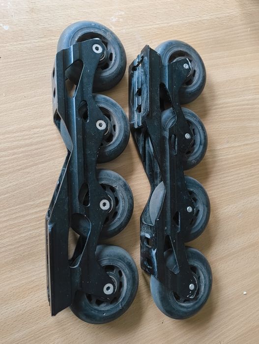 Szyny Rollerblade 243mm Koła 80mm 80A Łożyska sg7