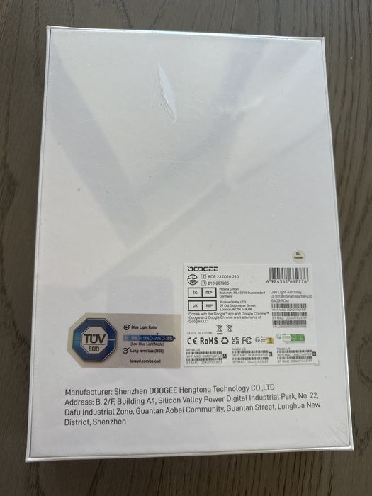 Планшет Doogee U9 3+4/64Gb  Сірий