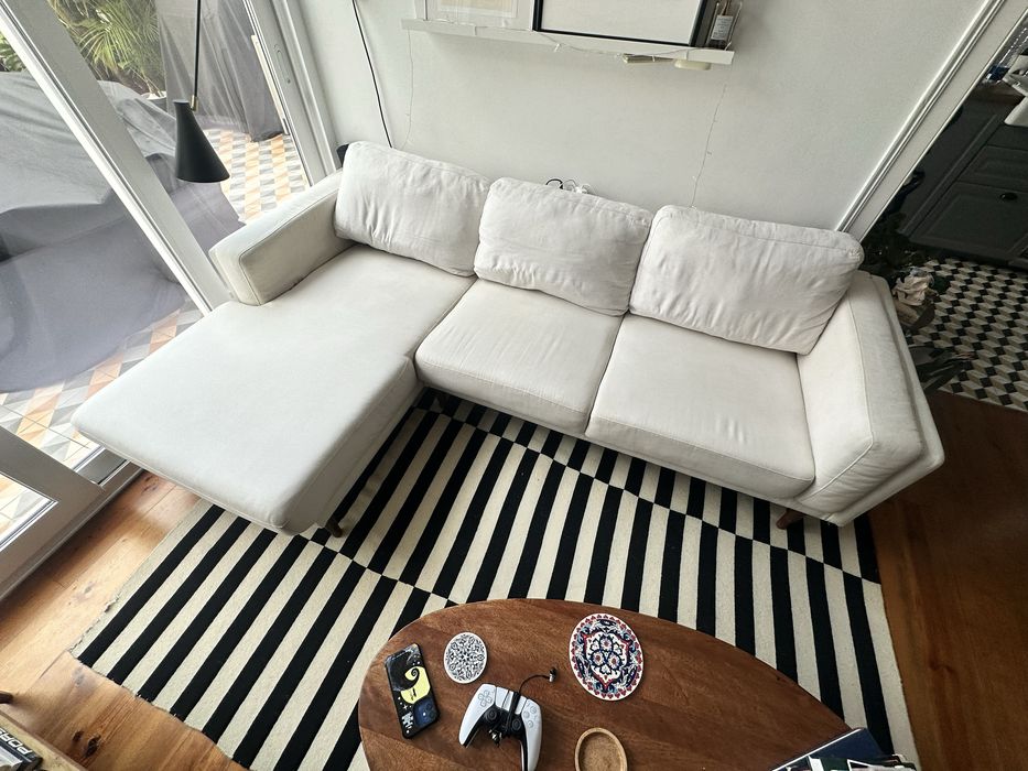 Sofa Bloom Gato Preto c/ Chaise Longue