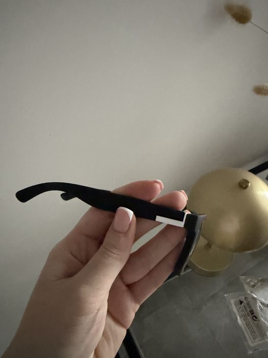 Nowe czarne okulary unisex
