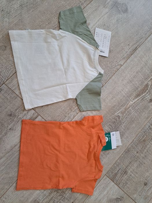 T-shirt/ koszulki chłopięce/ niemowlęce - 2 szt. - rozm 80