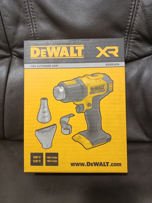 Акумуляторний пістолет гарячого повітря - фен DeWALT DCE530N, без акб