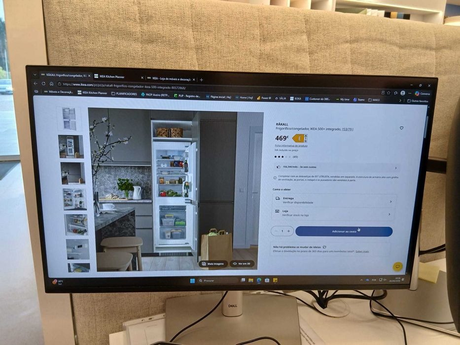 Frigorífico RAKALL encastrar novo