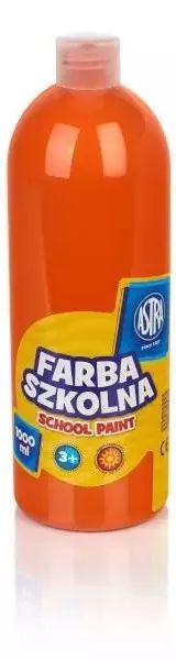 Farba szkolna 1000 ml, pomarańczowa. Astra. Nowy Produkt