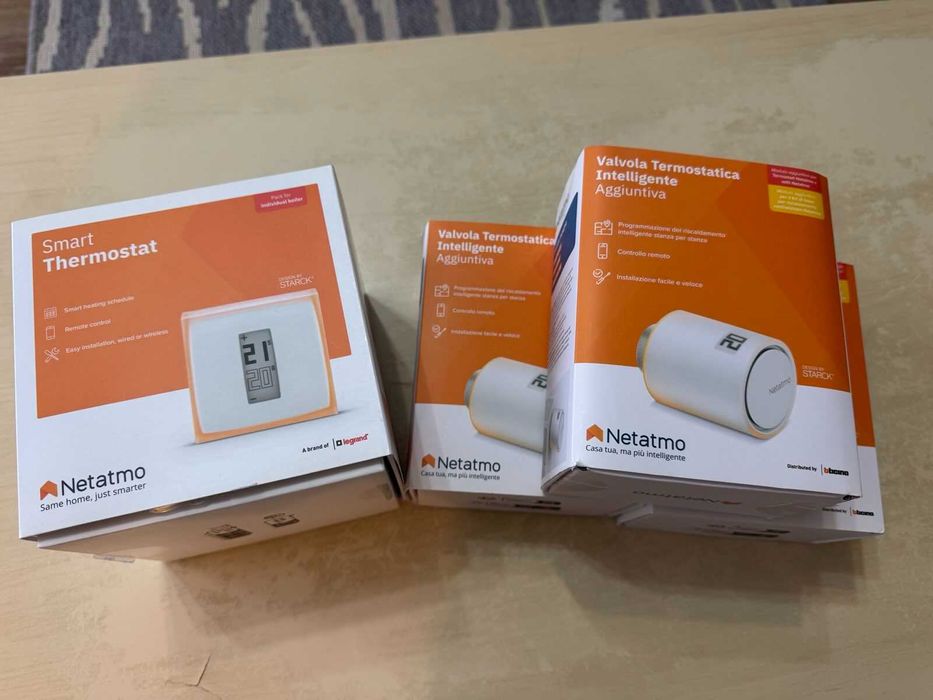 Netatmo inteligentny termostat + 3 głowice