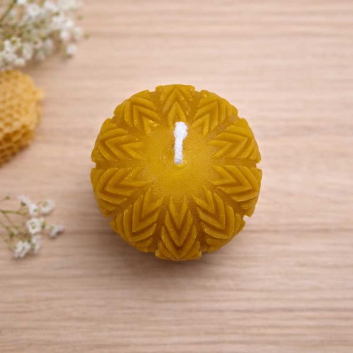 Świeca z wosku pszczelego handmade – królik / jajko / dekoracyjna