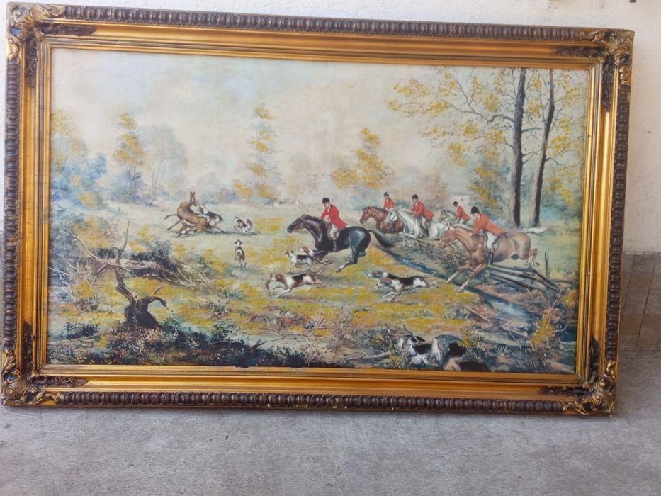 Quadro.a óleo sobre tela muito antigo e assinado