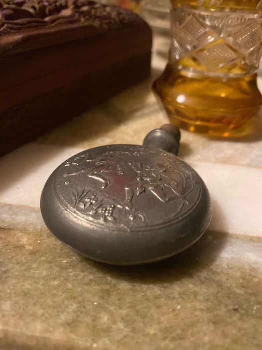 Snuff Bottle Frasco Rapé França séc XIX 6 cm