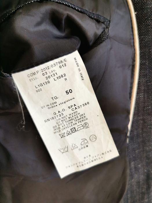 Emporio Armani marynarka premium wełna virginia + len