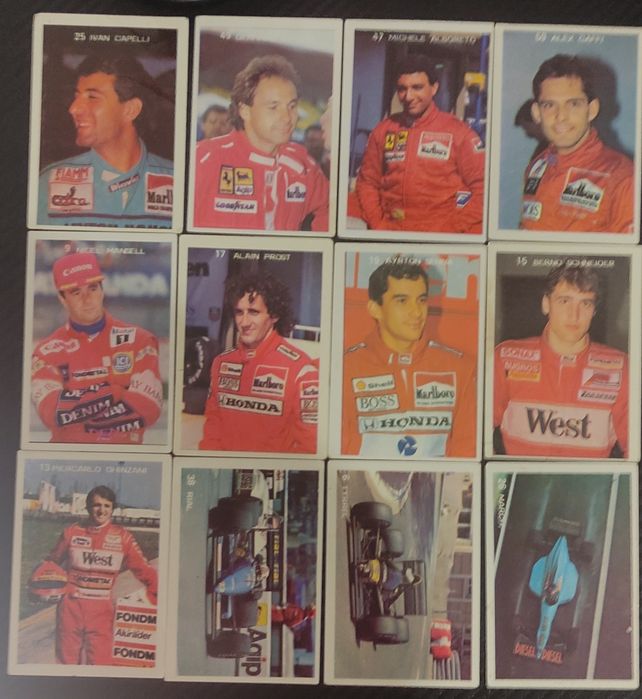 53 Calendários de Bolso de Fórmula 1 - 2 Coleções - 1987 e 1989