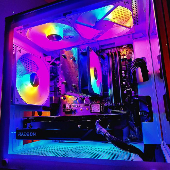 Komputer RX6600XT/rtx3060ti/r5 5500/16gb ram/Gamingowy Okazja Gwarancj