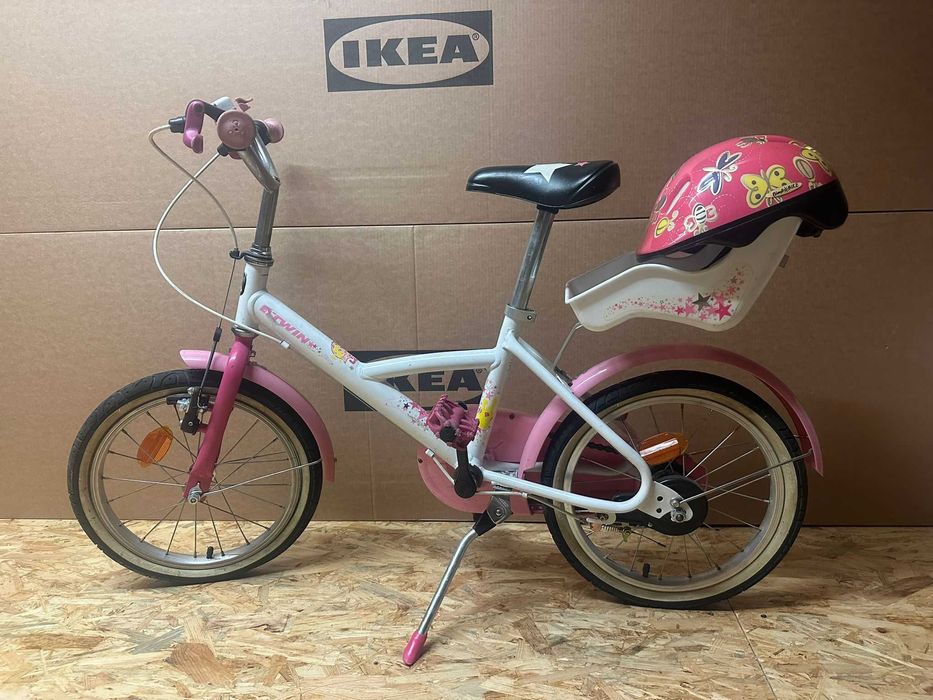 Rower dziecięcy Decathlon B-Twin Princess 16" + Gratisy