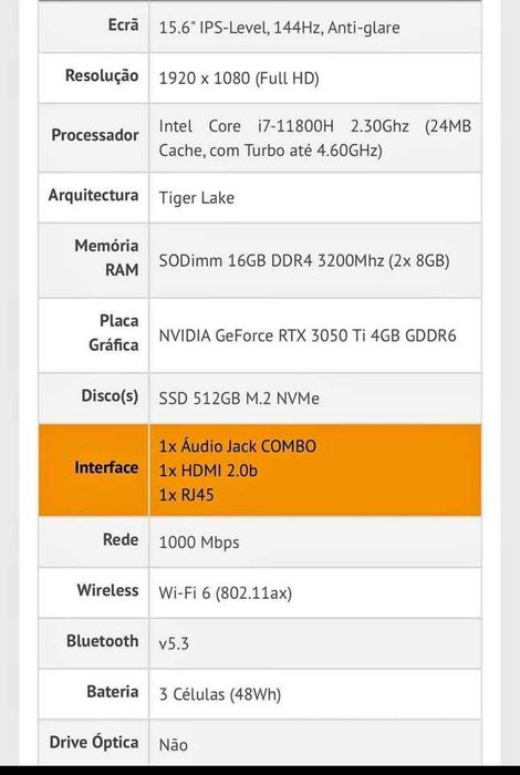 Portátil Asus Tuf Fx506He F15