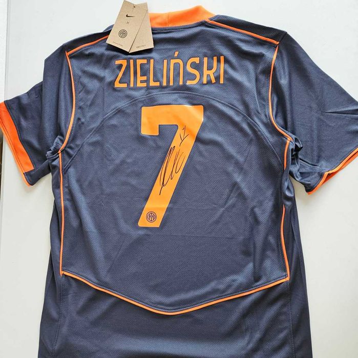 Piotr ZIELIŃSKI koszulka INTER MEDIOLAN oryginalny autograf