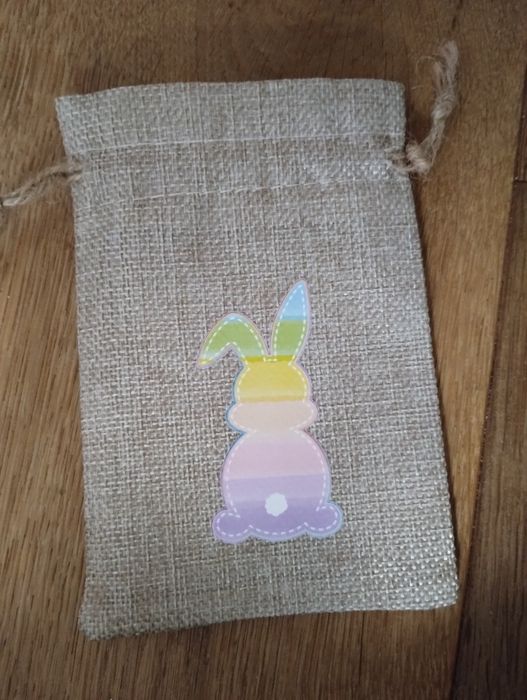 Materiałowe woreczki wielkanocne