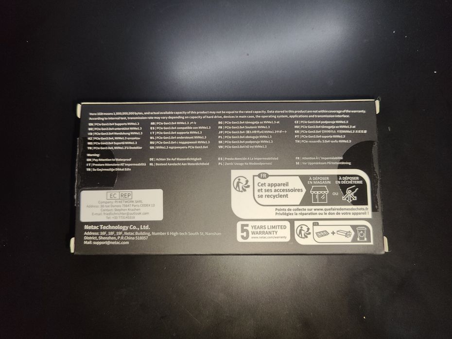 SSD 1 tb NVNe M2 Netac