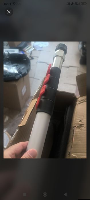 Lança Telescópica Profissional VEVOR 5,5m NOVA | Kit Completo c/ Saco