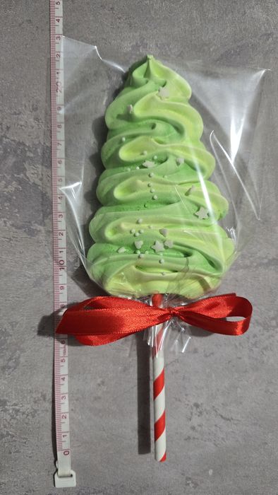 Lizaki bezowe 10szt. Święta, Boże Narodzenie, zima.