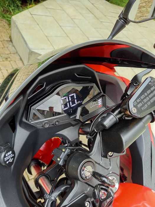 Электромотоцикл 120км/ч Ninja R 2950W LiOn Електробайк 55AH 2026 Сірий