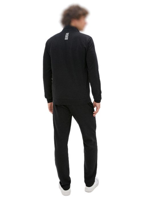 EMPORIO ARMANI EA7 markowy męski dres BLACK kompletny bluza + spodnie