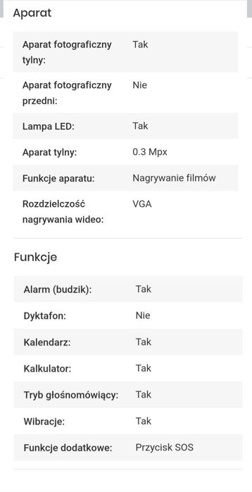 Telefon dla seniora starszej osoby z duzymi przyciskami maxcom mm720