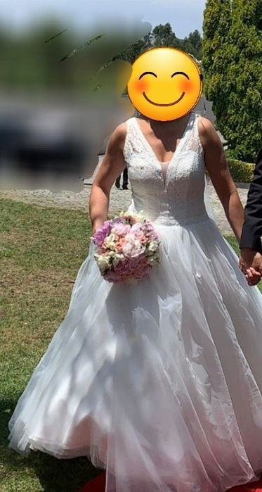 Vestido noiva usado uma vez em bom estado