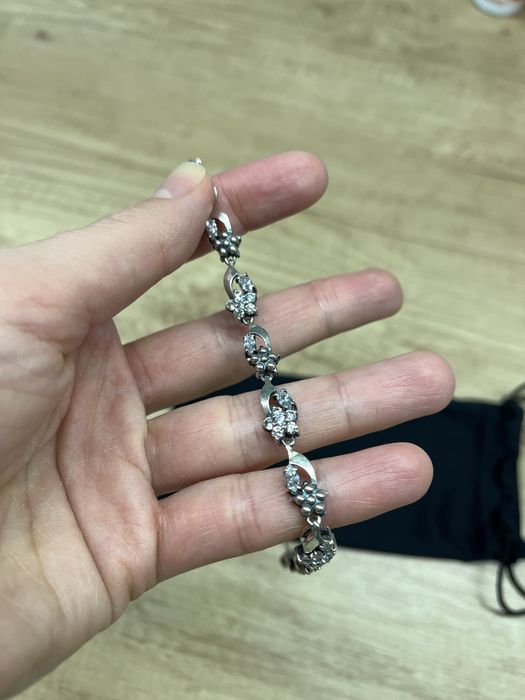 Срібний браслет 18 см