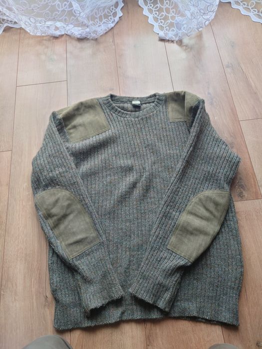 Sweter wojskowy Brytyjski 100 wełna