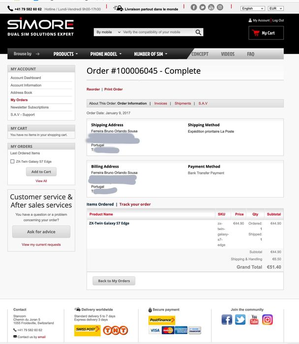 SIMORE Dual SIM Adapter for Android (Samsung), New64284481954179121