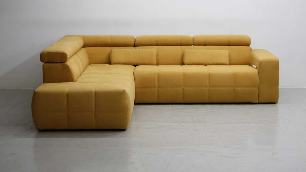 SFP DESIGN narożnik regulowane zagłówki rogówka sofa kanapa tkanina