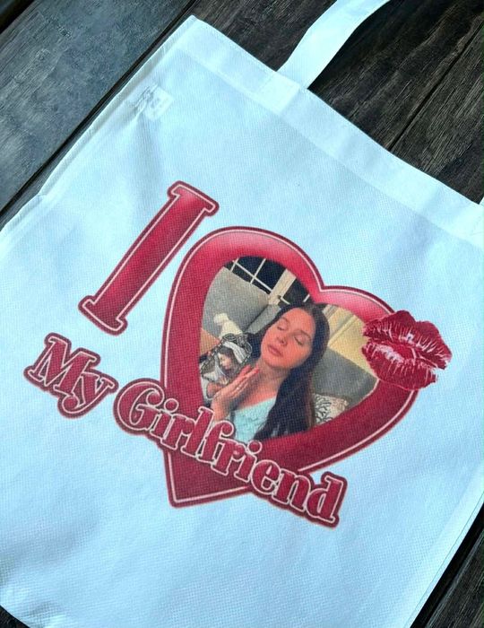 Torebka torba tote bag materiał non woven  lana del rey