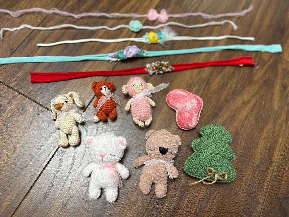 Реквізит для фотосесії іграшки котик лисеня собачка Ньюборн Newborn