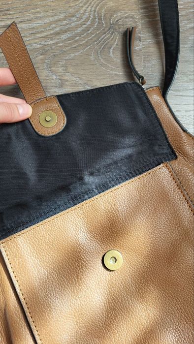 Шкірчна сумка крос боді