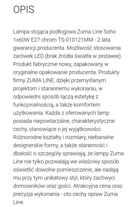 Lampa Zuma Line Soho