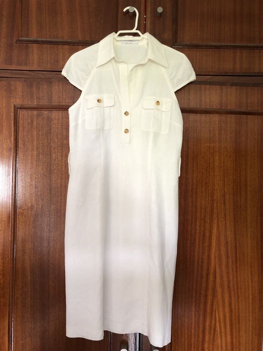 Vestido de verão branco Carolina Herrera