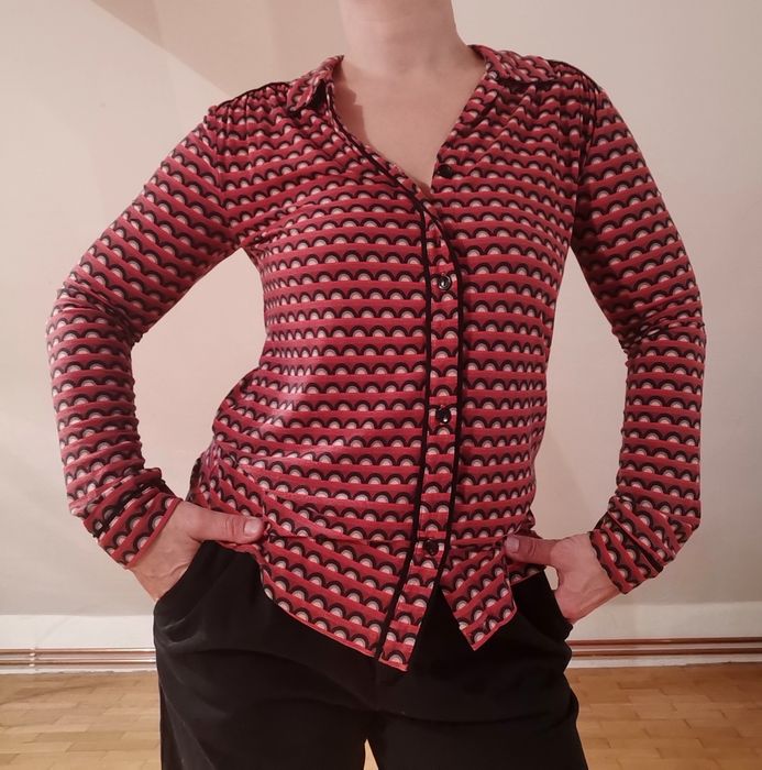 Koszula vintage retro S/M dżersej