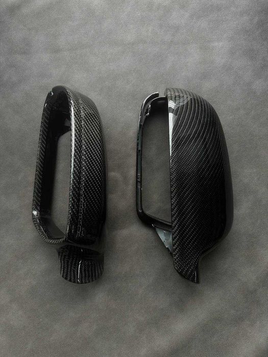 Накладки дзеркал карбон Audi A3 A4 A5 A6 A7 Тюнінг Накладка Дзеркало