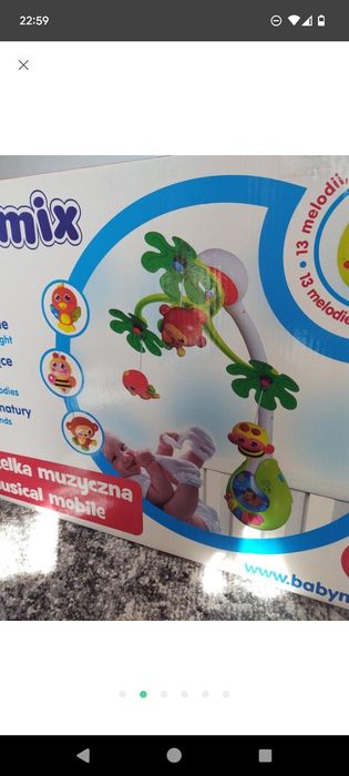 Мобіль  іграшка в колиску каруселька
