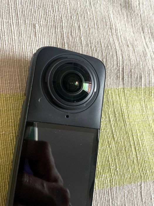 insta 360 x4 + official invisible dive case + vários accessórios